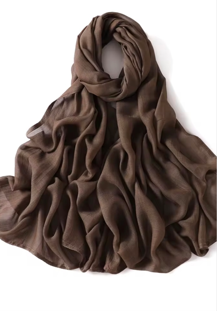 Modal Hijab + Undercap - Coffee