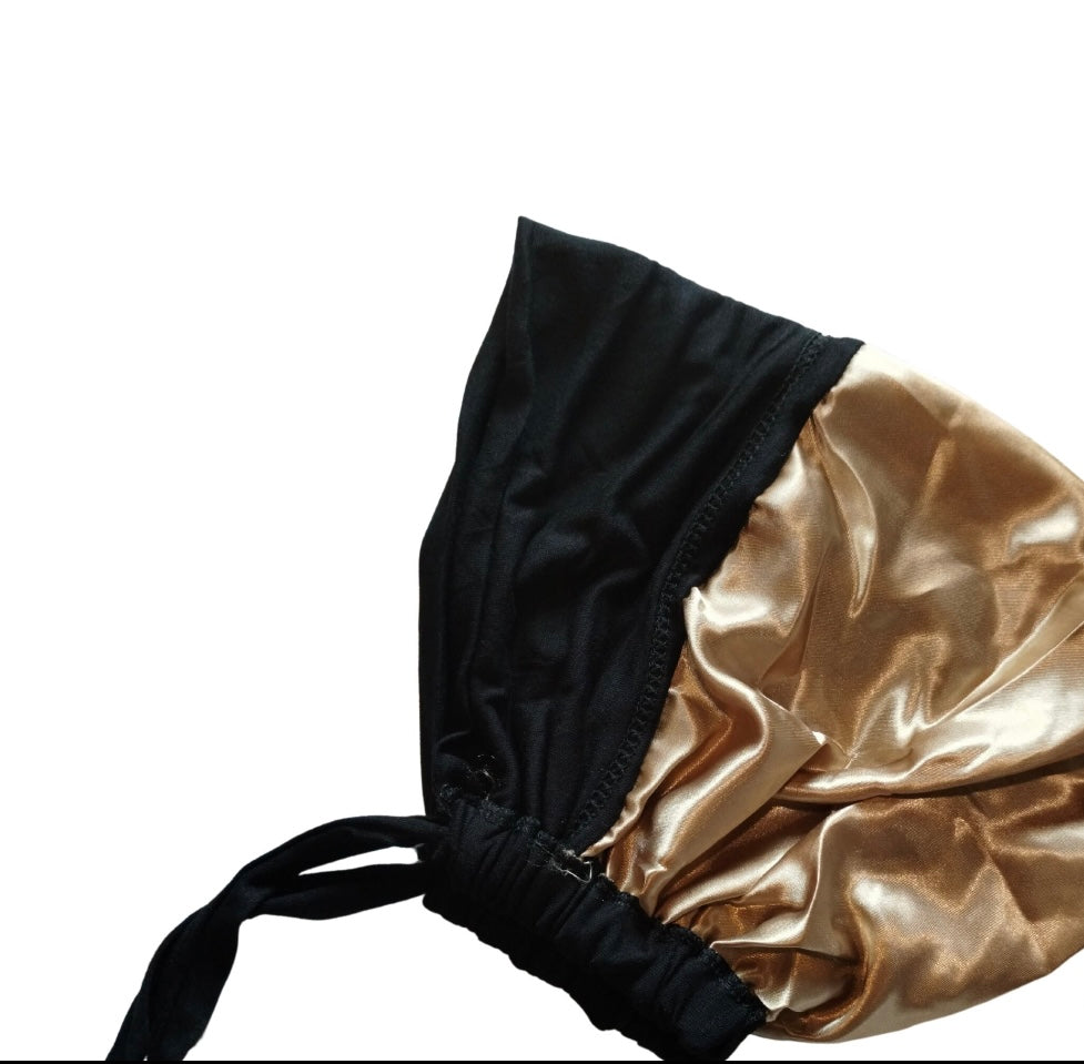 Black Underscarf Lined with Satin