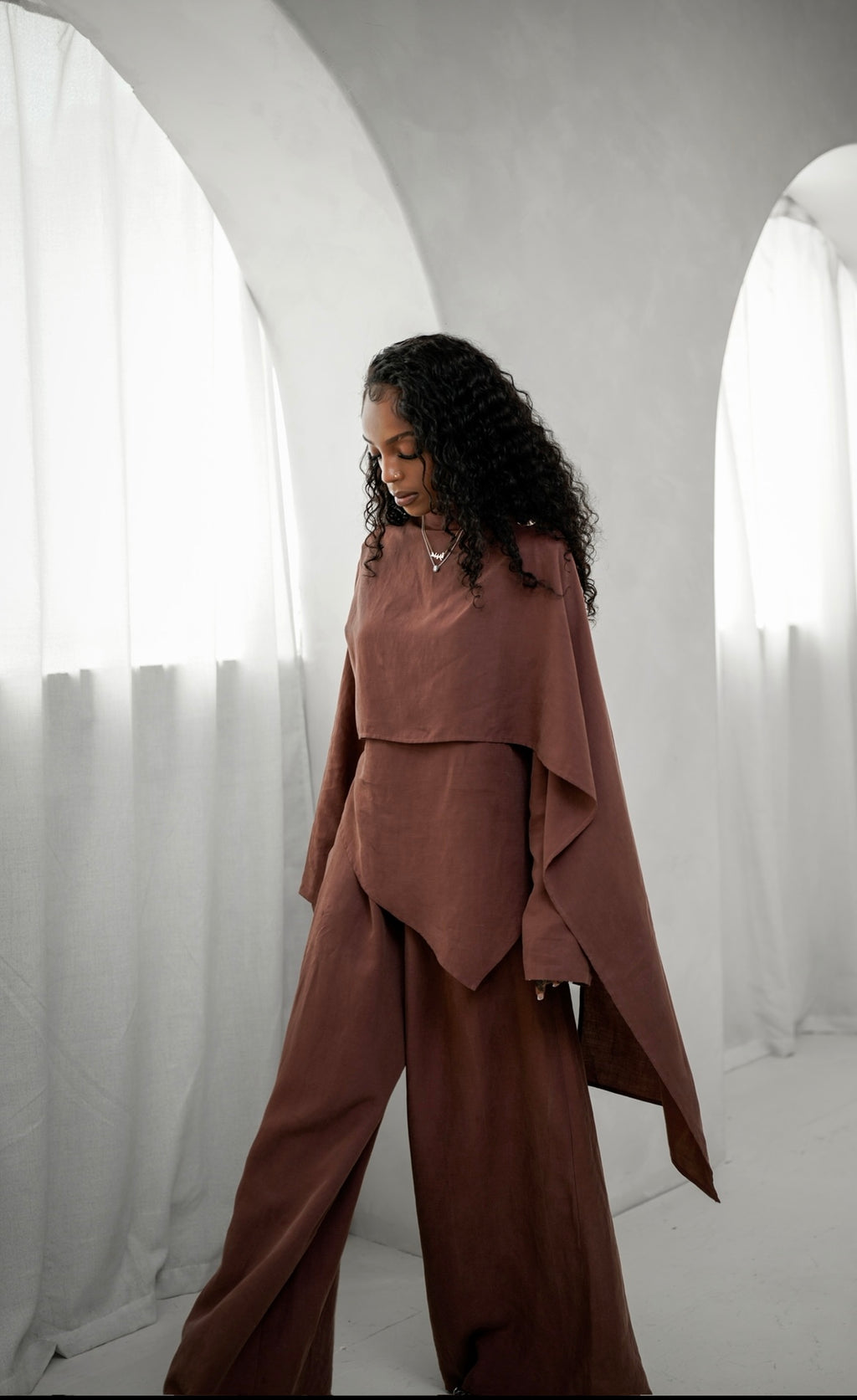 Two Piece Linen Set - CoCo Bean