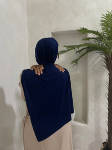 Classic Premium Jersey Hijab - Navy