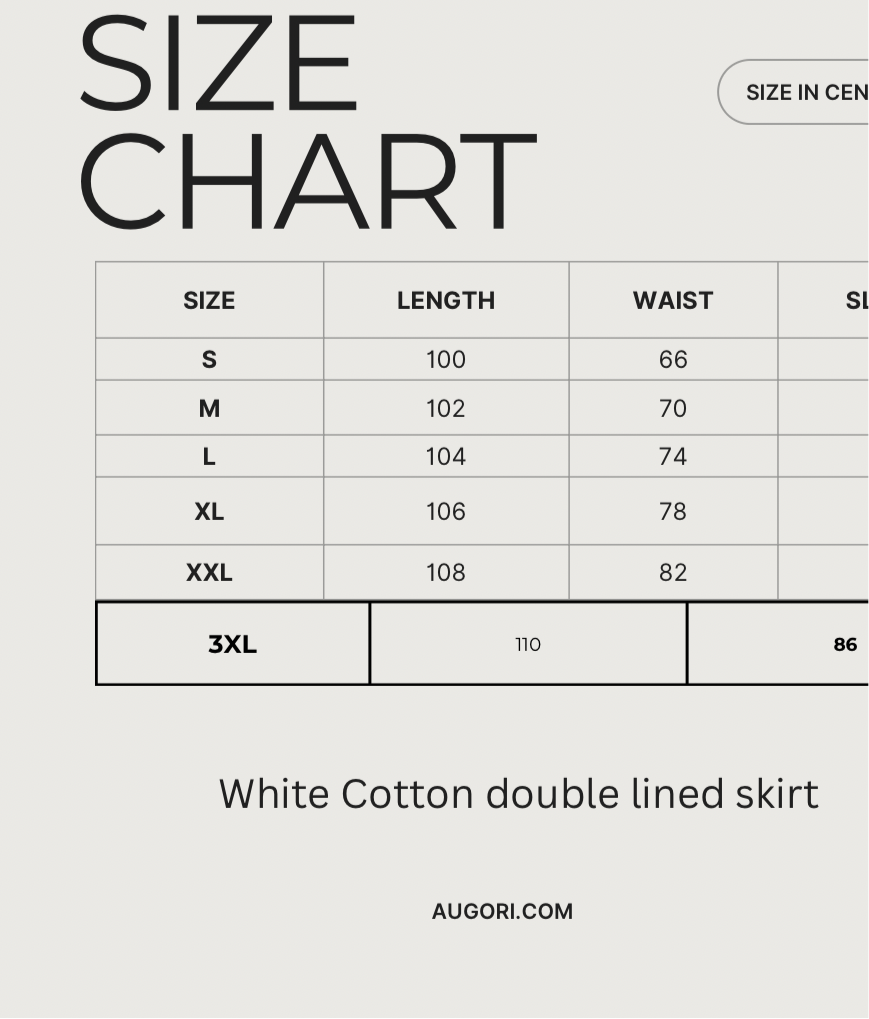 Cotton Skirt - White