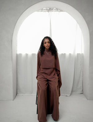Two Piece Linen Set - CoCo Bean