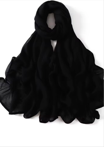 Modal Hijab + Undercap - Classic Black