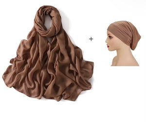 Modal Hijab + Undercap - Almond