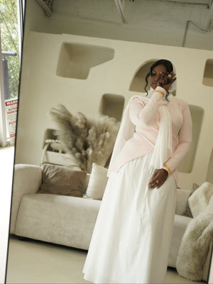 Cotton Skirt - White