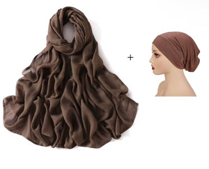 Modal Hijab + Undercap - Coffee
